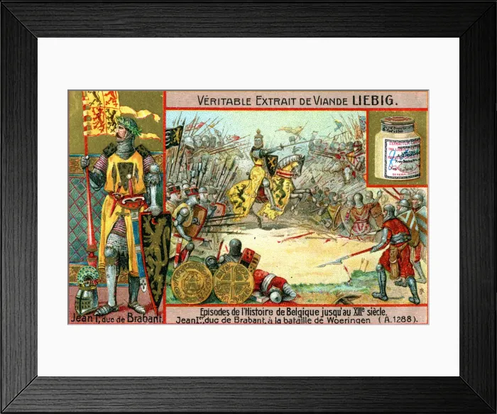 Framed Print : Episodes in the history of Belgium up until the 13th century: John I of Brabant, (c1900) Framed Print : Episodes in the history of Belgium up until the 13th century: John I of Brabant, (c1900)