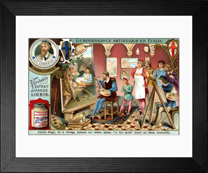 Framed Print : Renaissance Art in Italy: Antonio Allegri, (c1900) Framed Print : Renaissance Art in Italy: Antonio Allegri, (c1900)