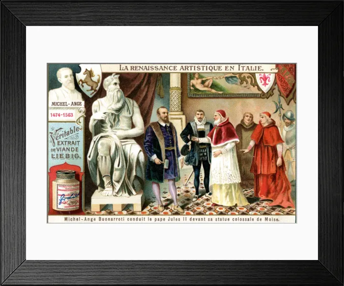 Framed Print : Renaissance Art in Italy: Michelangelo, (c1900) Framed Print : Renaissance Art in Italy: Michelangelo, (c1900)