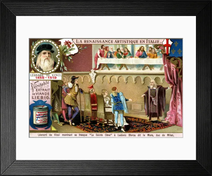Framed Print : Renaissance Art in Italy: Leonardo da Vinci, (c1900) Framed Print : Renaissance Art in Italy: Leonardo da Vinci, (c1900)
