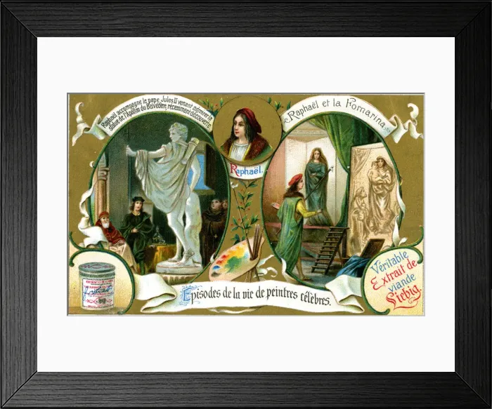 Framed Print : Episodes of the Life of Famous Painters: Raphael, (c1900) Framed Print : Episodes of the Life of Famous Painters: Raphael, (c1900)