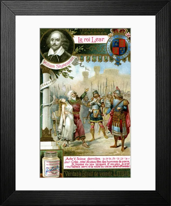 Framed Print : King Lear by William Shakespeare (1564-1616), (c1900) Framed Print : King Lear by William Shakespeare (1564-1616), (c1900)