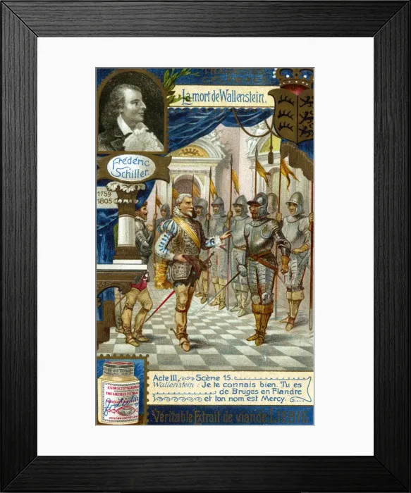 Framed Print : The Death of Wallenstein by Friedrich Schiller (1759-1809), (c1900) Framed Print : The Death of Wallenstein by Friedrich Schiller (1759-1809), (c1900)