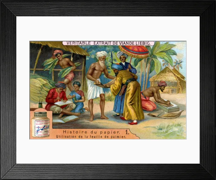 Framed Print : History of Paper: 1, c1900 Framed Print : History of Paper: 1, c1900