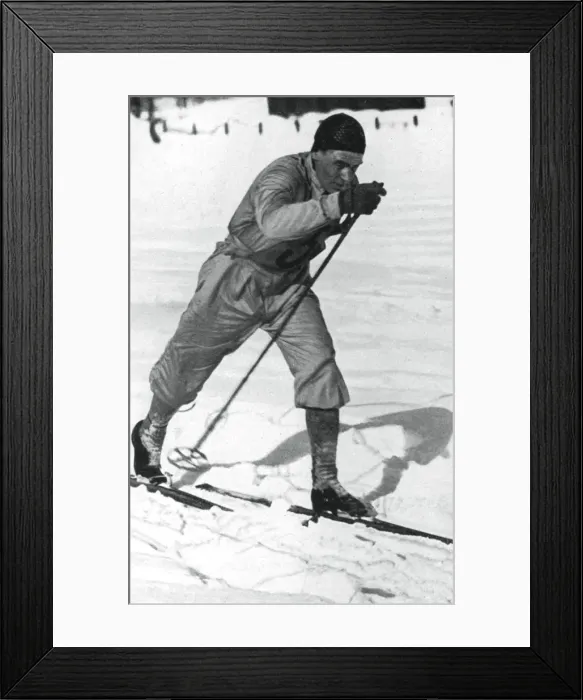 Framed Print : Oddbjorn Hagen, Norwegian cross-country skier, Winter Olympics, Garmisch-Partenkirchen, 1936 Framed Print : Oddbjorn Hagen, Norwegian cross-country skier, Winter Olympics, Garmisch-Partenkirchen, 1936