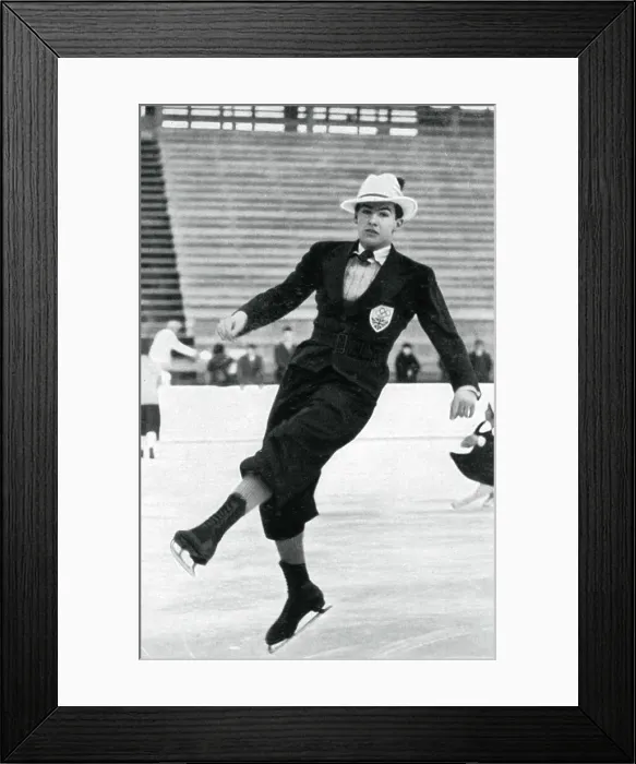 Framed Print : Jack Dunn, British figure skater, Winter Olympics, Garmisch-Partenkirchen, Germany, 1936 Framed Print : Jack Dunn, British figure skater, Winter Olympics, Garmisch-Partenkirchen, Germany, 1936