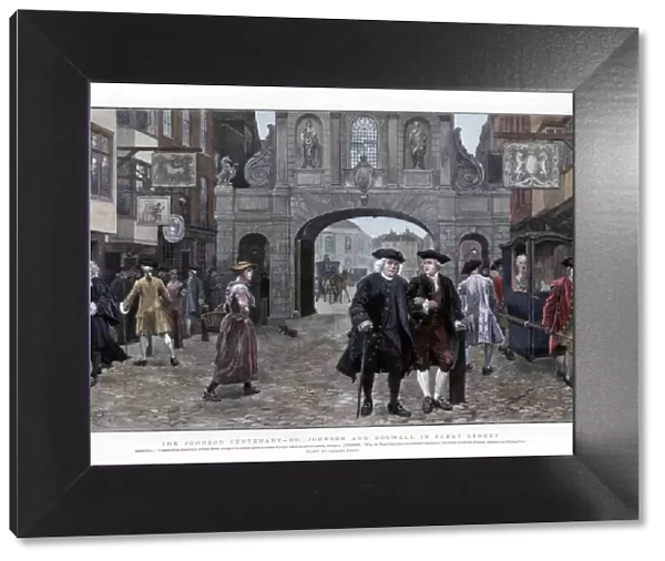 Dr Johnson and Boswell in Fleet Street, (1884). Artist: Charles Green