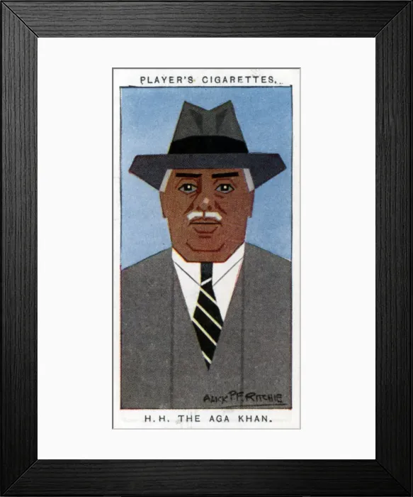 Framed Print : Aga Khan III (Mohammed Shah), Leader of the Ismailis, 1926. Artist: Alick P F Ritchie Framed Print : Aga Khan III (Mohammed Shah), Leader of the Ismailis, 1926. Artist: Alick P F Ritchie