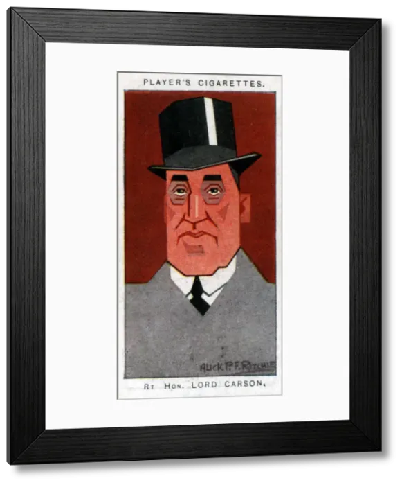 Framed Print : Edward Carson, 1st Baron Carson, Ulster leader and advocate, 1926. Artist: Alick P F Ritchie Framed Print : Edward Carson, 1st Baron Carson, Ulster leader and advocate, 1926. Artist: Alick P F Ritchie