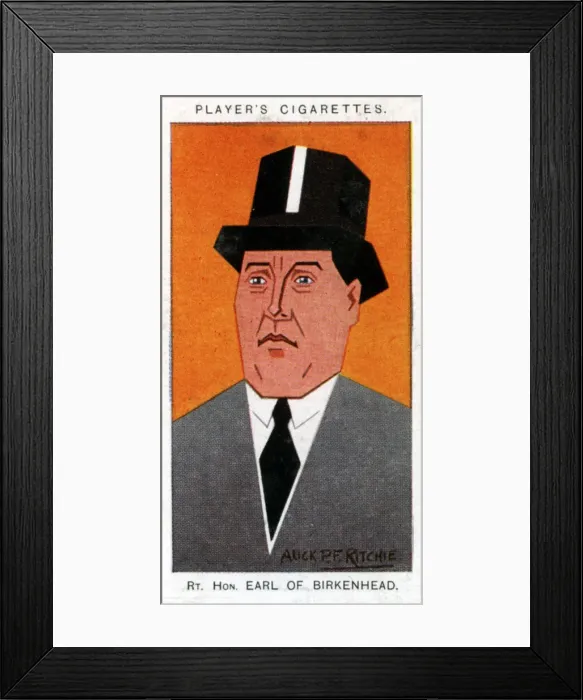 Framed Print : Frederick Edwin Smith, 1st Earl of Birkenhead, Lord Chancellor, 1926. Artist: Alick P F Ritchie Framed Print : Frederick Edwin Smith, 1st Earl of Birkenhead, Lord Chancellor, 1926. Artist: Alick P F Ritchie