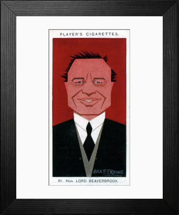 Framed Print : William Maxwell Aitken, 1st Baron Beaverbrook, statesman and newspaper proprietor, 1926. Artist: Alick P F Ritchie Framed Print : William Maxwell Aitken, 1st Baron Beaverbrook, statesman and newspaper proprietor, 1926. Artist: Alick P F Ritchie