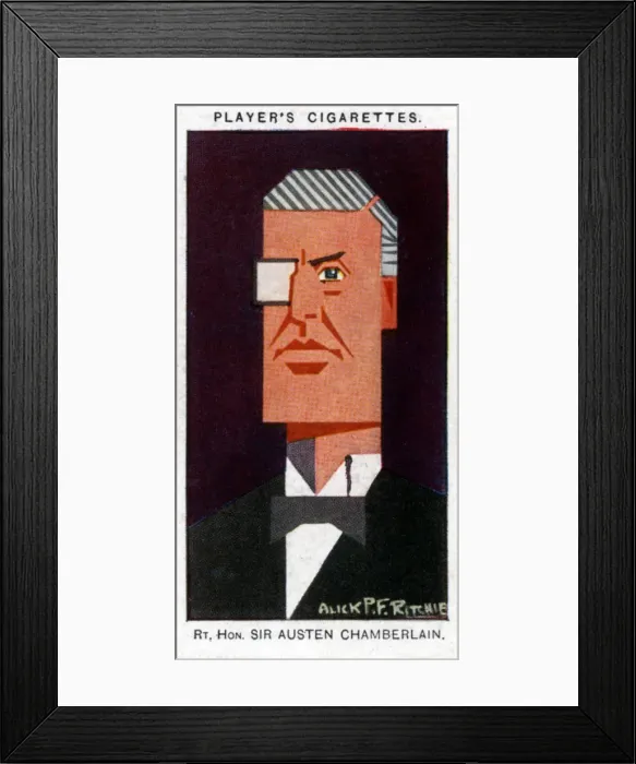 Framed Print : Austen Chamberlain, British politician, 1926. Artist: Alick P F Ritchie