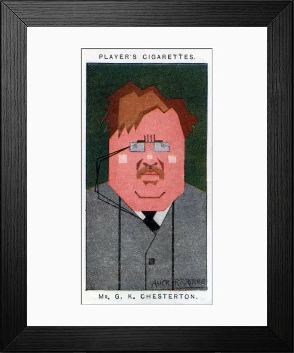 Framed Print : GK Chesterton, British poet, novelist and critic, 1926. Artist: Alick P F Ritchie Framed Print : GK Chesterton, British poet, novelist and critic, 1926. Artist: Alick P F Ritchie