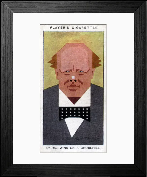 Framed Print : Winston Churchill, British Prime Minister, 1926. Artist: Alick P F Ritchie Framed Print : Winston Churchill, British Prime Minister, 1926. Artist: Alick P F Ritchie