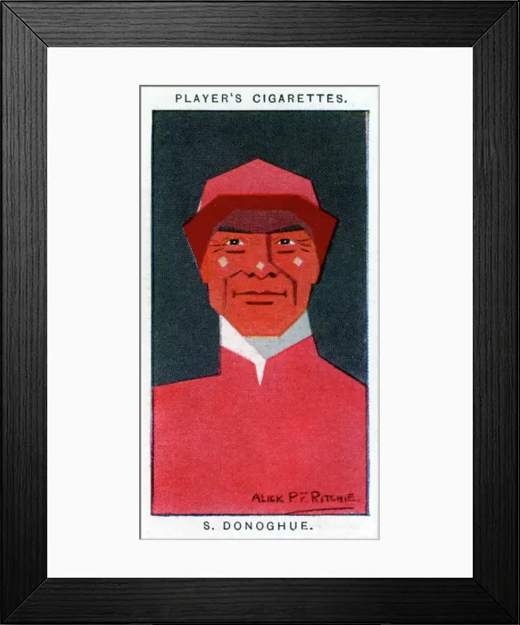 Framed Print : Stephen Donoghue, Jockey and trainer, 1926. Artist: Alick P F Ritchie Framed Print : Stephen Donoghue, Jockey and trainer, 1926. Artist: Alick P F Ritchie