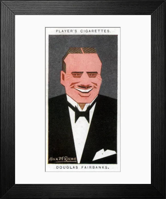 Framed Print : Douglas Fairbanks, American film actor, 1926. Artist: Alick P F Ritchie Framed Print : Douglas Fairbanks, American film actor, 1926. Artist: Alick P F Ritchie