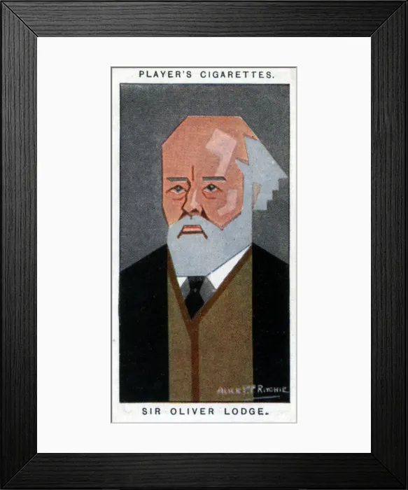Framed Print : Sir Oliver Lodge, British physicist, (1926). Artist: Alick P F Ritchie Framed Print : Sir Oliver Lodge, British physicist, (1926). Artist: Alick P F Ritchie
