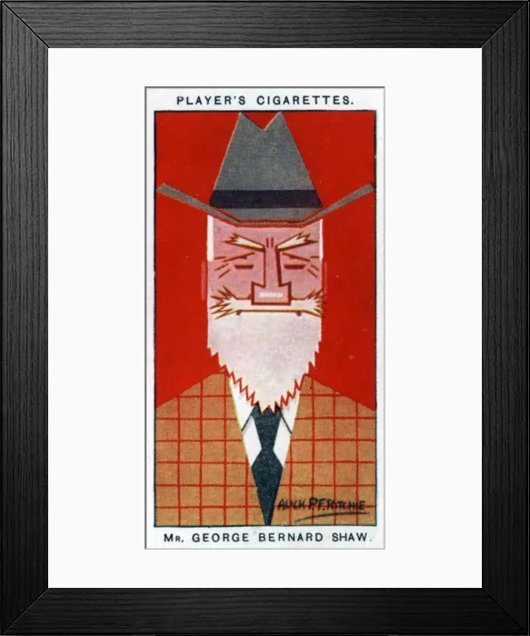 Framed Print : George Bernard Shaw, Irish playwright, 1926. Artist: Alick P F Ritchie Framed Print : George Bernard Shaw, Irish playwright, 1926. Artist: Alick P F Ritchie