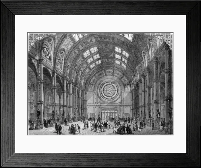 Framed Print : The Central Hall, Alexandra Palace, London, 1875 Framed Print : The Central Hall, Alexandra Palace, London, 1875