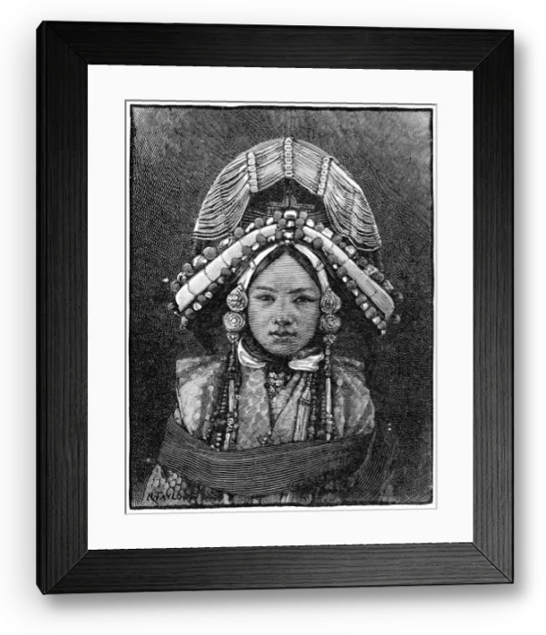 Framed Print : The Ranee of Sikkim, 1889 Framed Print : The Ranee of Sikkim, 1889