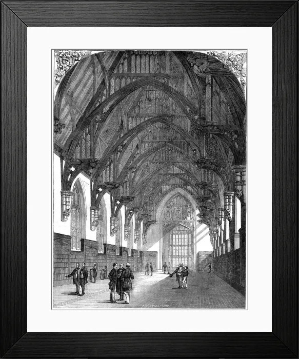 Framed Print : The New Middle Temple Library, 1861 Framed Print : The New Middle Temple Library, 1861