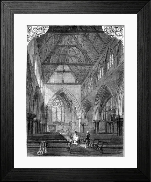 Framed Print : All Saints Church, Notting Hill, London, 1861 Framed Print : All Saints Church, Notting Hill, London, 1861