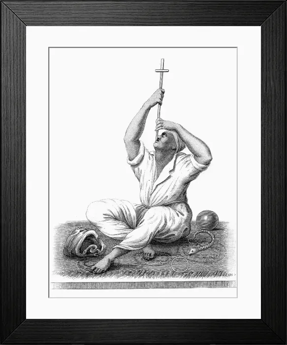 Framed Print : The Indian Juggler, 1818 Framed Print : The Indian Juggler, 1818