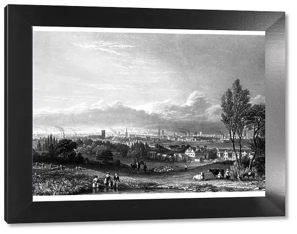 View of Manchester, 1844. Artist: Thomas Higham