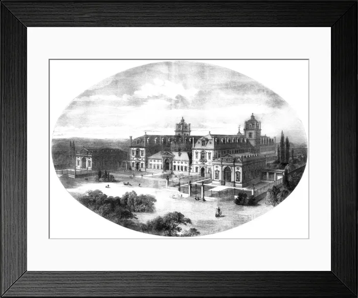 Framed Print : Wellington College, Berkshire, 1855 Framed Print : Wellington College, Berkshire, 1855