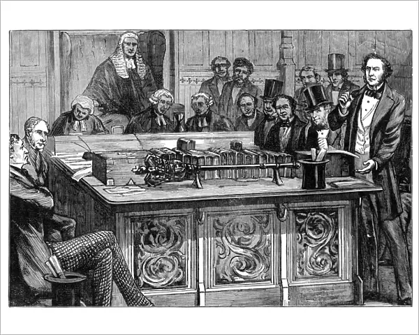 Mr Gladstone attacking Mr Disraelis first budget, 1852
