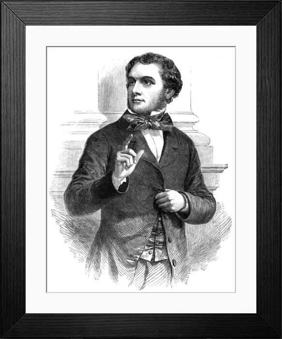 Framed Print : Early Portrait of Mr Gladstone, 19th century Framed Print : Early Portrait of Mr Gladstone, 19th century