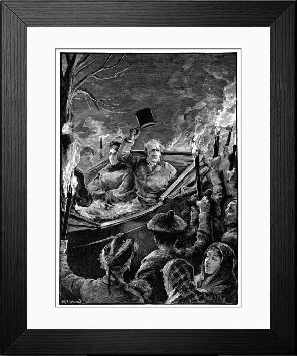 Framed Print : Mr Gladstones visit to Taymouth Castle, Perthshire, Scotland, c1879 Framed Print : Mr Gladstones visit to Taymouth Castle, Perthshire, Scotland, c1879