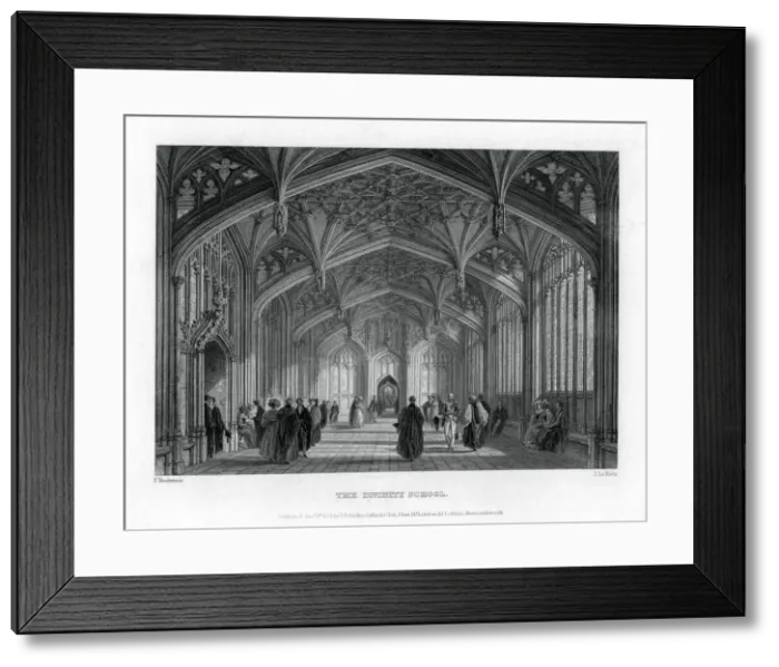 Framed Print : The Divinity School, Oxford, 1837. Artist: John Le Keux Framed Print : The Divinity School, Oxford, 1837. Artist: John Le Keux