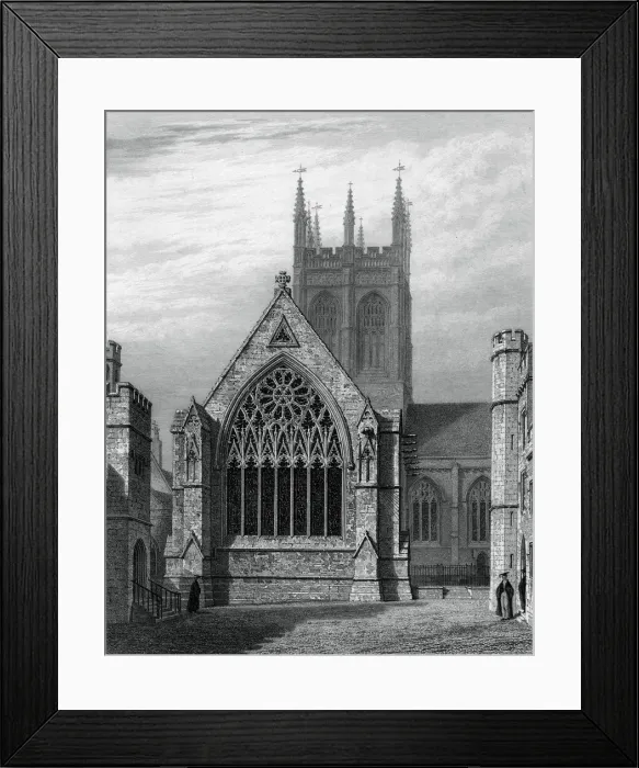 Framed Print : Merton College Chapel, from the quadrangle, Oxford, 1834. Artist: John Le Keux Framed Print : Merton College Chapel, from the quadrangle, Oxford, 1834. Artist: John Le Keux