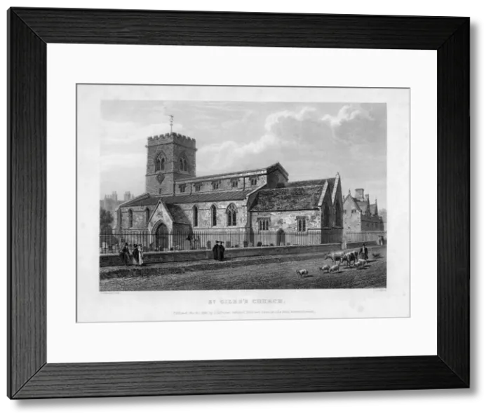 Framed Print : St Giless Church, Oxford, 1834. Artist: John Le Keux Framed Print : St Giless Church, Oxford, 1834. Artist: John Le Keux