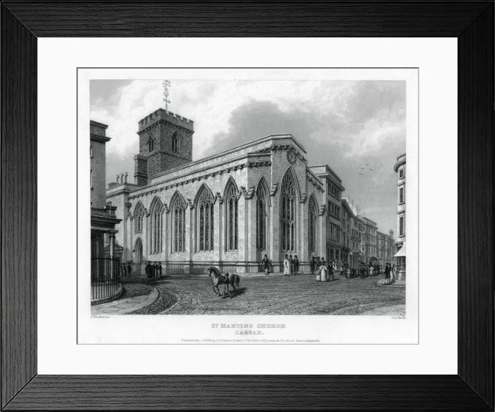 Framed Print : St Martins Church, Carfax, Oxford, 1835. Artist: John Le Keux Framed Print : St Martins Church, Carfax, Oxford, 1835. Artist: John Le Keux