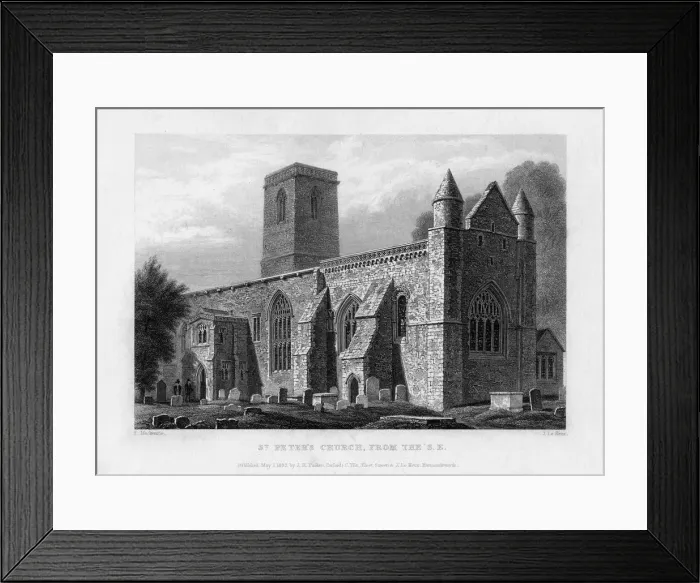 Framed Print : St Peters Church, from the south-east, Oxford, 1833. Artist: John Le Keux Framed Print : St Peters Church, from the south-east, Oxford, 1833. Artist: John Le Keux