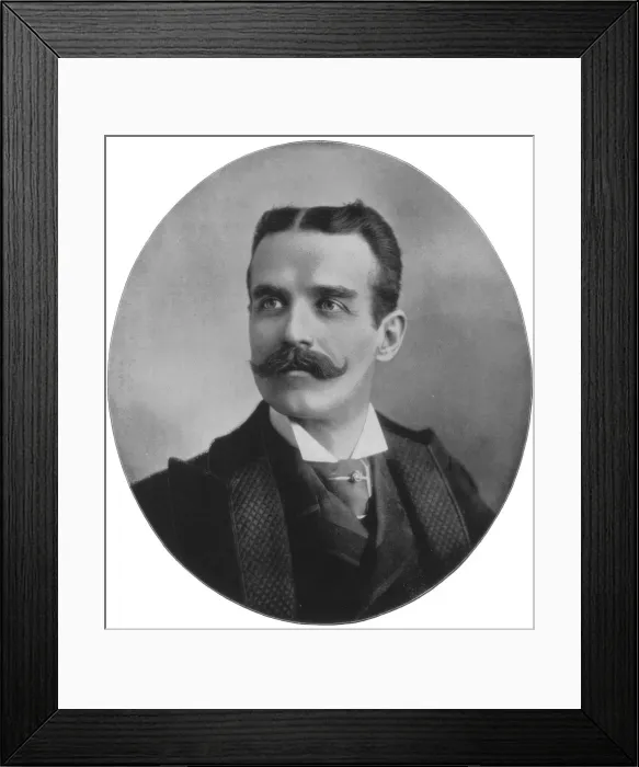 Framed Print : John L Stoddard, American author, late 19th century Framed Print : John L Stoddard, American author, late 19th century