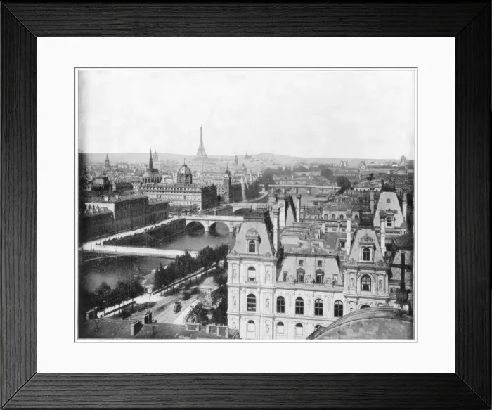 Framed Print : Panorama of Paris, France, late 19th century. Artist: John L Stoddard Framed Print : Panorama of Paris, France, late 19th century. Artist: John L Stoddard