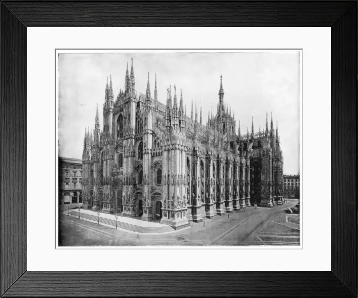 Framed Print : Milan Cathedral, Italy, late 19th century. Artist: John L Stoddard Framed Print : Milan Cathedral, Italy, late 19th century. Artist: John L Stoddard