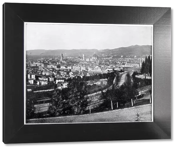 Panorama of Florence, Italy, late 19th century. Artist: John L Stoddard