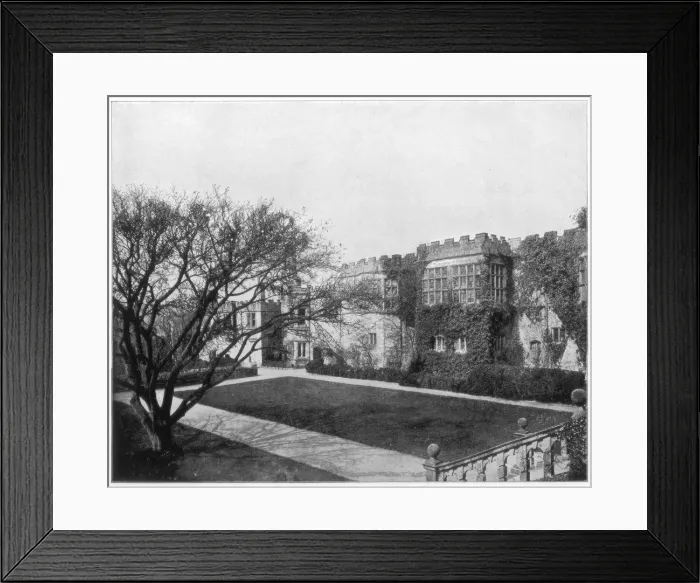 Framed Print : Haddon Hall near Bakewell, Derbyshire, England, late 19th century. Artist: John L Stoddard Framed Print : Haddon Hall near Bakewell, Derbyshire, England, late 19th century. Artist: John L Stoddard
