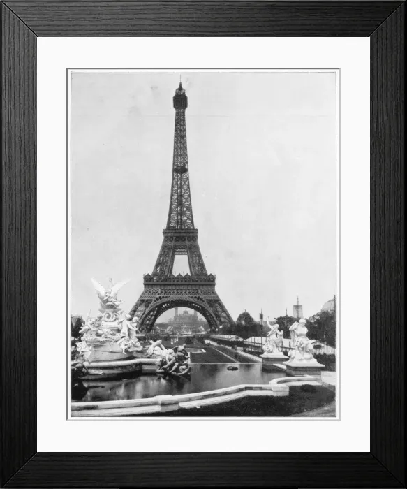 Framed Print : Eiffel Tower, Paris, late 19th century. Artist: John L Stoddard Framed Print : Eiffel Tower, Paris, late 19th century. Artist: John L Stoddard