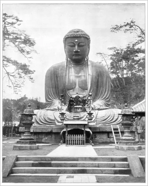 The Great Bronze Buddha, Japan, late 19th century. Artist: John L Stoddard