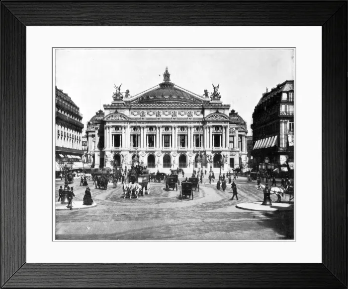Framed Print : Grand Opera House, Paris, late 19th century. Artist: John L Stoddard Framed Print : Grand Opera House, Paris, late 19th century. Artist: John L Stoddard