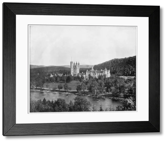 Framed Print : Balmoral Castle, Scotland, late 19th century. Artist: John L Stoddard