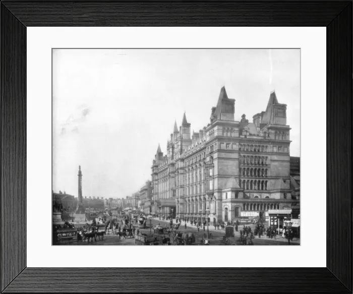 Framed Print : Lime Street, Liverpool, England, late 19th century. Artist: John L Stoddard Framed Print : Lime Street, Liverpool, England, late 19th century. Artist: John L Stoddard