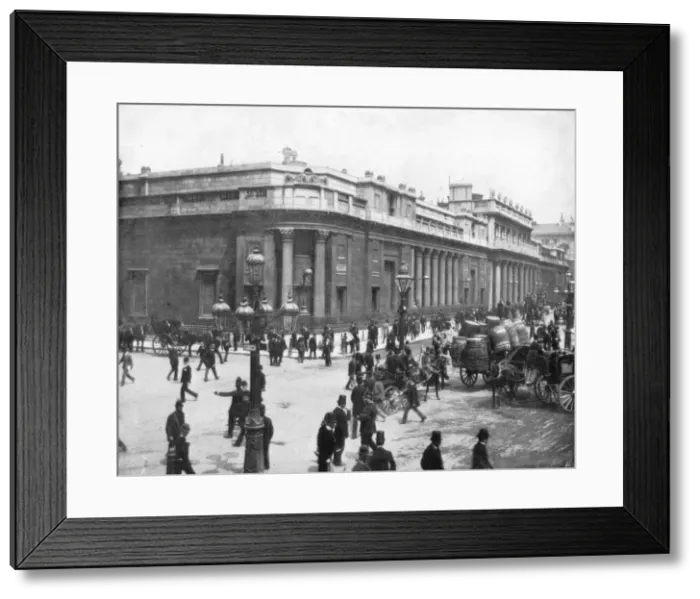 Framed Print : The Bank of England, London, late 19th century. Artist: John L Stoddard Framed Print : The Bank of England, London, late 19th century. Artist: John L Stoddard