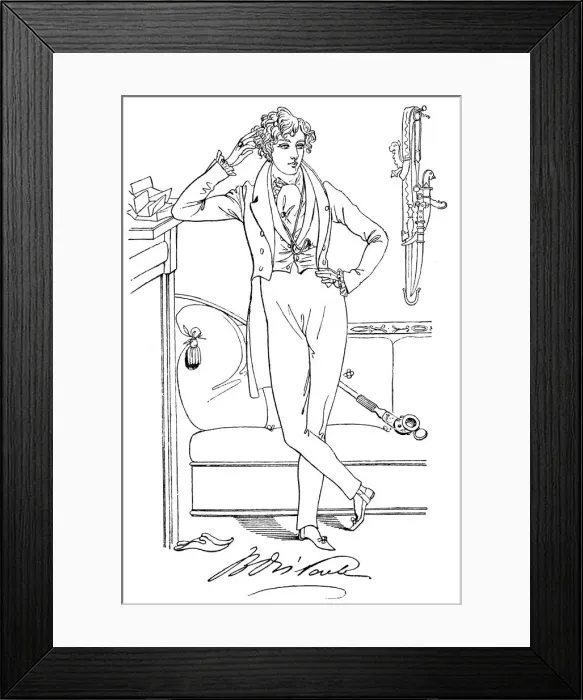 Framed Print : Mr Disraeli in his youth, 19th century Framed Print : Mr Disraeli in his youth, 19th century
