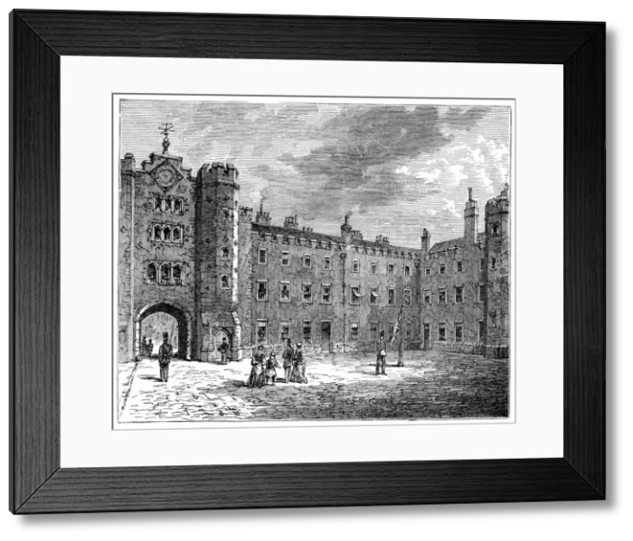 Framed Print : Courtyard of St Jamess Palace, 1900 Framed Print : Courtyard of St Jamess Palace, 1900